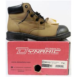 DYNAMIC STEEL TOE WORK BOOTS - SIZE 7-3E