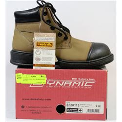 DYNAMIC STEEL TOE WORK BOOTS - SIZE 7-3E