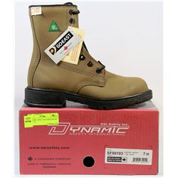 DYNAMIC STEEL TOE WORK BOOTS - SIZE 7-3E