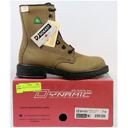 DYNAMIC STEEL TOE WORK BOOTS - SIZE 7-3E