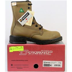 DYNAMIC STEEL TOE WORK BOOTS - SIZE 7-3E