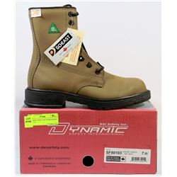 DYNAMIC STEEL TOE WORK BOOTS - SIZE 7-3E