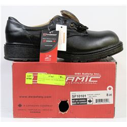 DYNAMIC STEEL TOE WORK SHOES - SIZE 8-2E