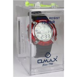 NEW MENS OMAX WRISTWATCH -COMES W/ 1 YEAR WARRANTY