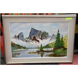 FRAMED PICTURE BY LEEKS