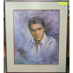 ELVIS FRAMED AND MATTED PICTURE BY BEVERLY LEE