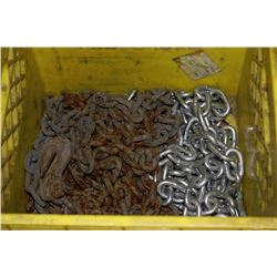 LOT OF CHAINS 26' AND 12'