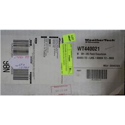 WEATHER-TECH CUSTOM FITTED FLOOR MATTS