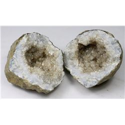 KEOKUK GEODE PAIR FROM IOWA