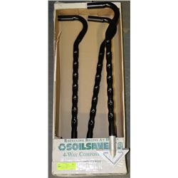 NEW SET OF 3 SOILSAVER -4 WAY COMPOST TURNER