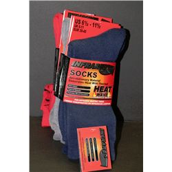 PACK OF 3 MENS INFRARED SOCKS