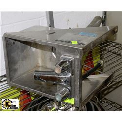 SMALL STAINLESS STEEL SINK WITH TAPS -8.5" X 13.5"