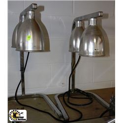 PAIR OF HEAT LAMPS