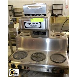BUNN 5 WARMER COFFEE MAKER - NO POTS