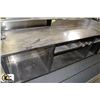 Image 1 : STAINLESS STEEL TABLE WITH SHELVES - 86" X 23"