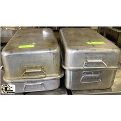 DOUBLE ROASTING PANS X2