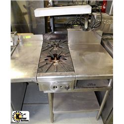 STAINLESS STEEL QUEST TWO BURNER TOP ON