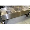 Image 1 : 6' STAINLESS STEEL DOUBLE SINK