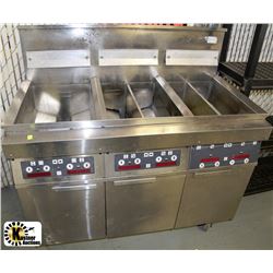 THREE WELL DEEP FRYER