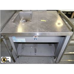 SINGLE WELL STEAM TABLE