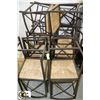 Image 1 : 16 RATTAN SEAT RESTAURANT CHAIRS