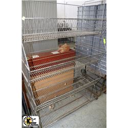 4-TIER METAL DISPLAY BASKET UNIT