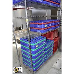 5' METRO RACK WITH 4 SHELVES - 6' TALL