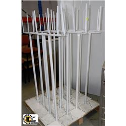 LOT OF 16 SIGN RACKS