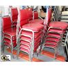 Image 1 : LOT OF 38 RED VINYL CHAIRS