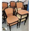 Image 1 : LOT OF 15 STEEL BACK CHAIRS WITH CUSHION SEATS &