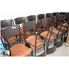 Image 1 : LOT OF 23 METAL CHAIRS WITH WOODEN SEAT