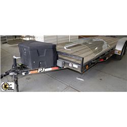 18' CAR HAULER WITH SLIDE OUT RAMPS