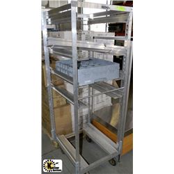 TRAY RACK ON WHEELS