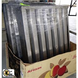 6 CANOPY EXHAUST GREASE FILTERS 20"X24"