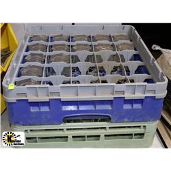 2 RACKS WITH GLASSES