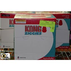 3 CASES KONG ZIGGIES DOG TREATS (35-40 PER BOX)