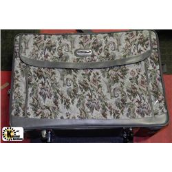 VINTAGE OSCAR DE LA RENTA SUITCASE ON WHEELS