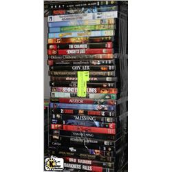 THREE BUNDLES OF TEN ASSORTED DVD`S