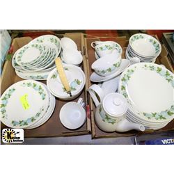 LARGE NORITAKE BLUE ORCHARD CHINA SET