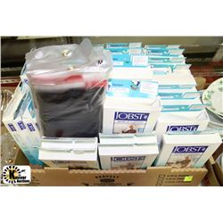 LARGE BOX OF MEDICAL GRADE COMPRESSION STOCKINGS