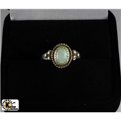 1920-1930 OPAL .925 SILVER RING SIZE 5