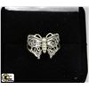Image 1 : SOLID .925 SILVER BUTTERFLY RING SIZE 8