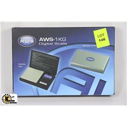 NEW AWS 100 GRAM DIGITAL SCALE