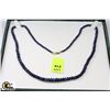 Image 1 : STAMPED 14K WHITE GOLD CLASP SAPPHIRE NECKLACE