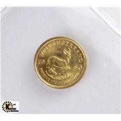 SOUTH AFRICA 1980 PYNGOUD 1/10oz FINE GOLD COIN