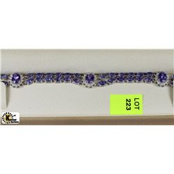 TANZANITE & DIAMOND BRACELET