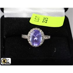 TANZANITE & DIAMOND RING