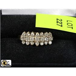 STAMPED 14K DIAMOND RING