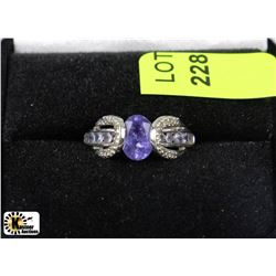TANZANITE & DIAMOND RING