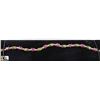 Image 1 : 10K YELLOW GOLD RUBY(3.25CT) BRACELET - 7"